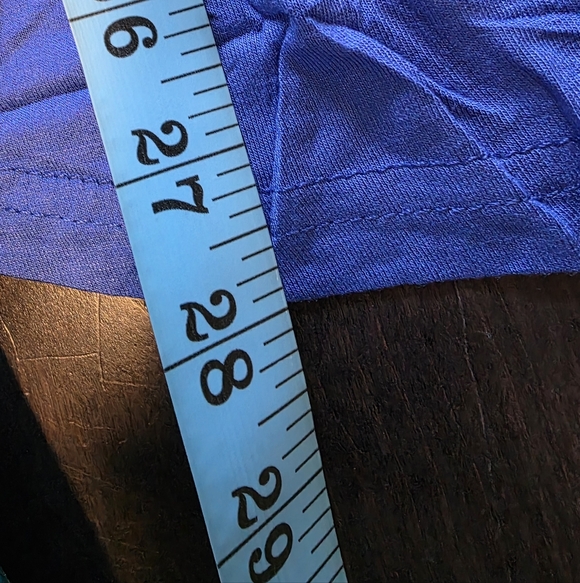 Royal Blue Pleated V-Neck Tunic Top - Size Small - NWT - Picture 9 of 12